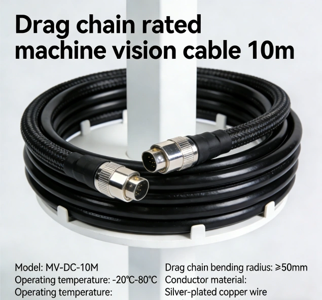Drag chain rated machine vision cable 10m